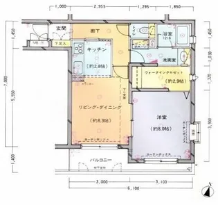 エレガンス代々木【4階】の間取り