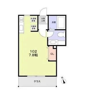 カーサ・アルバ【1階】の間取り