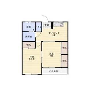 マスミハイツ【1階】の間取り
