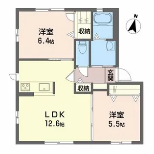 シャーメゾン・フォルビート B棟【1階】の間取り