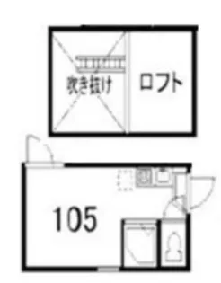 フェリスミラベル【1階】の間取り