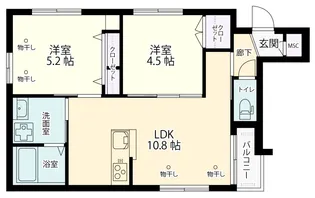 コンフォール【2階】の間取り