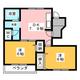 コンフォールY・T【1階】の間取り