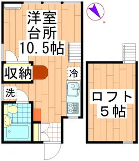 コーポぶどう畑【2階】の間取り