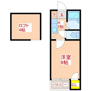 コンパートハウス和白【2階】の間取り