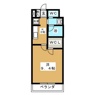 セナリオフォルム北柏【2階】の間取り