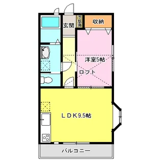 CREAおゆみ野【2階】の間取り