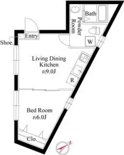 (仮称)JASPER市ヶ谷【2階】の間取り