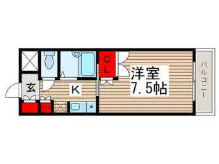 旭町ハイツ【1階】の間取り