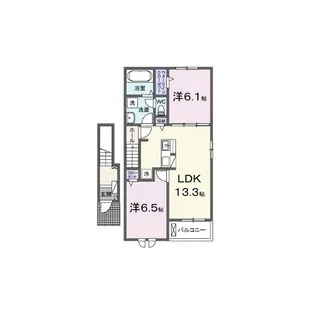 ポルトI【2階】の間取り