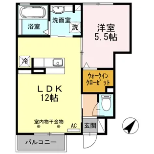ラフォルテ【1階】の間取り