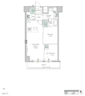 ワンルーフレジデンス中野【9階】の間取り