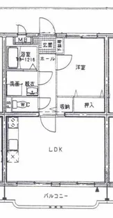 セルリア大橋【4階】の間取り
