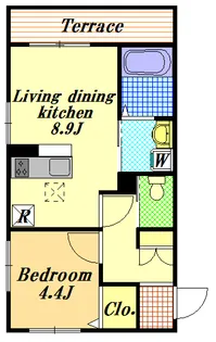 Magnolia Court【1階】の間取り