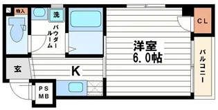 ベルメゾン本町【1階】の間取り