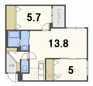 ラヴィリア南郷【3階】の間取り