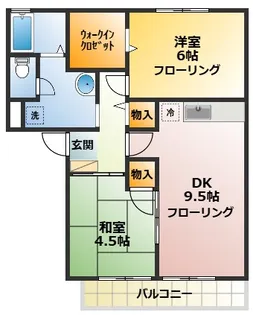 ボヌール エム【1階】の間取り