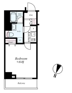 メイクスデザイン住吉【5階】の間取り
