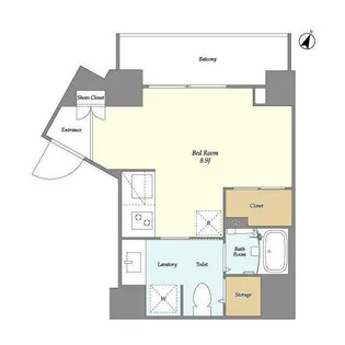 リヴィコート下落合【6階】の間取り