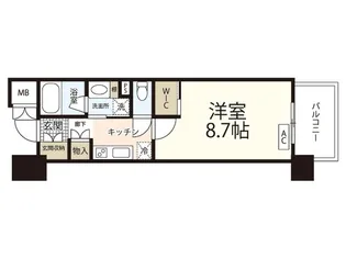 VeloceV【8階】の間取り