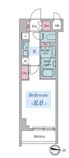 ジニア深川住吉【2階】の間取り