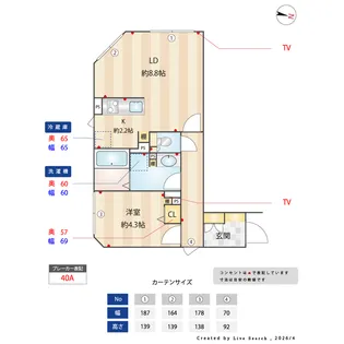 ES-Grande門前仲町デュオ【2階】の間取り