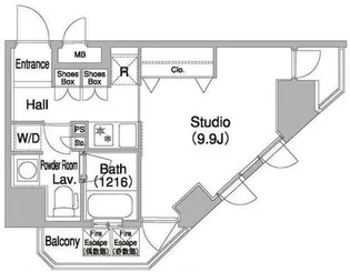 コンフォリア浅草橋DEUX【6階】の間取り