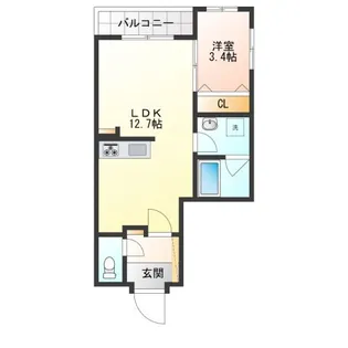 THE 1【5階】の間取り