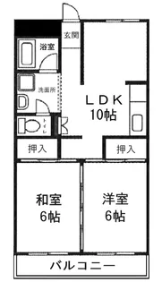第1渡辺レジデンス【4階】の間取り
