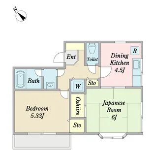 αNEXT馬橋第5【1階】の間取り