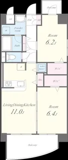 Flourish SI【2階】の間取り