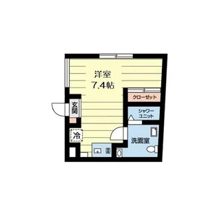 フーゴ四谷【3階】の間取り