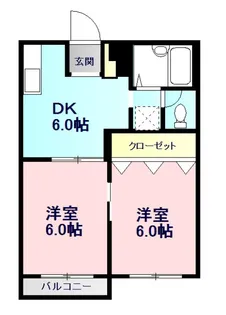 エステートCHIE【2階】の間取り