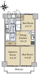 下落合ハウス【7階】の間取り