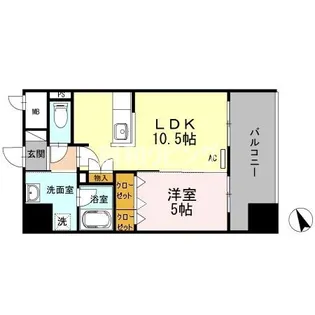 ABITI浜町【4階】の間取り