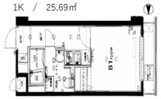 GENOVIA田端green veil【4階】の間取り