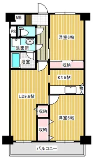 レジデンスヨコハマ【3階】の間取り