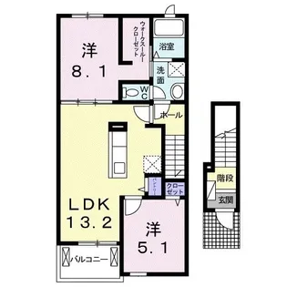 ジェントリーII【2階】の間取り