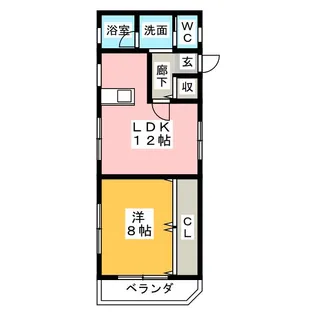 NKビル法華【1階】の間取り