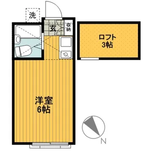 アップルハウス日吉B【1階】の間取り