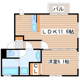 アリーヴィオ鉄砲町【2階】の間取り
