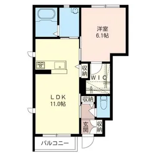 ハピネスII【1階】の間取り