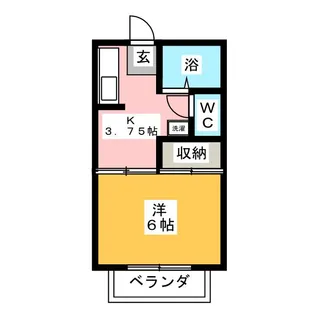 脇谷ハイツ【2階】の間取り