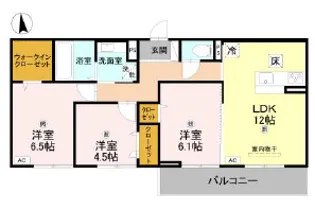 Lumiere du Soir Deux【1階】の間取り