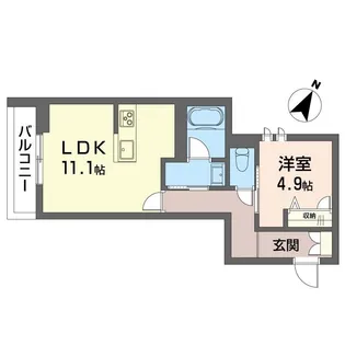 ボヌールカイエ【2階】の間取り