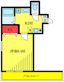 シャロムガーデン【2階】の間取り