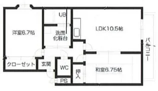 エルジェ【2階】の間取り