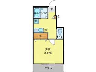 AZEST RENT一橋学園【1階】の間取り