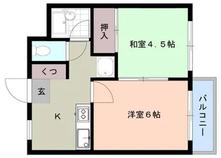 ジョイフル戸越【2階】の間取り