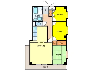カ-ナビル【3階】の間取り